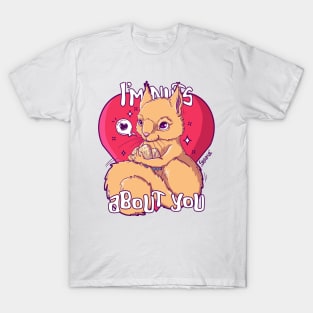 I'm nuts about you Squirrel pun T-Shirt